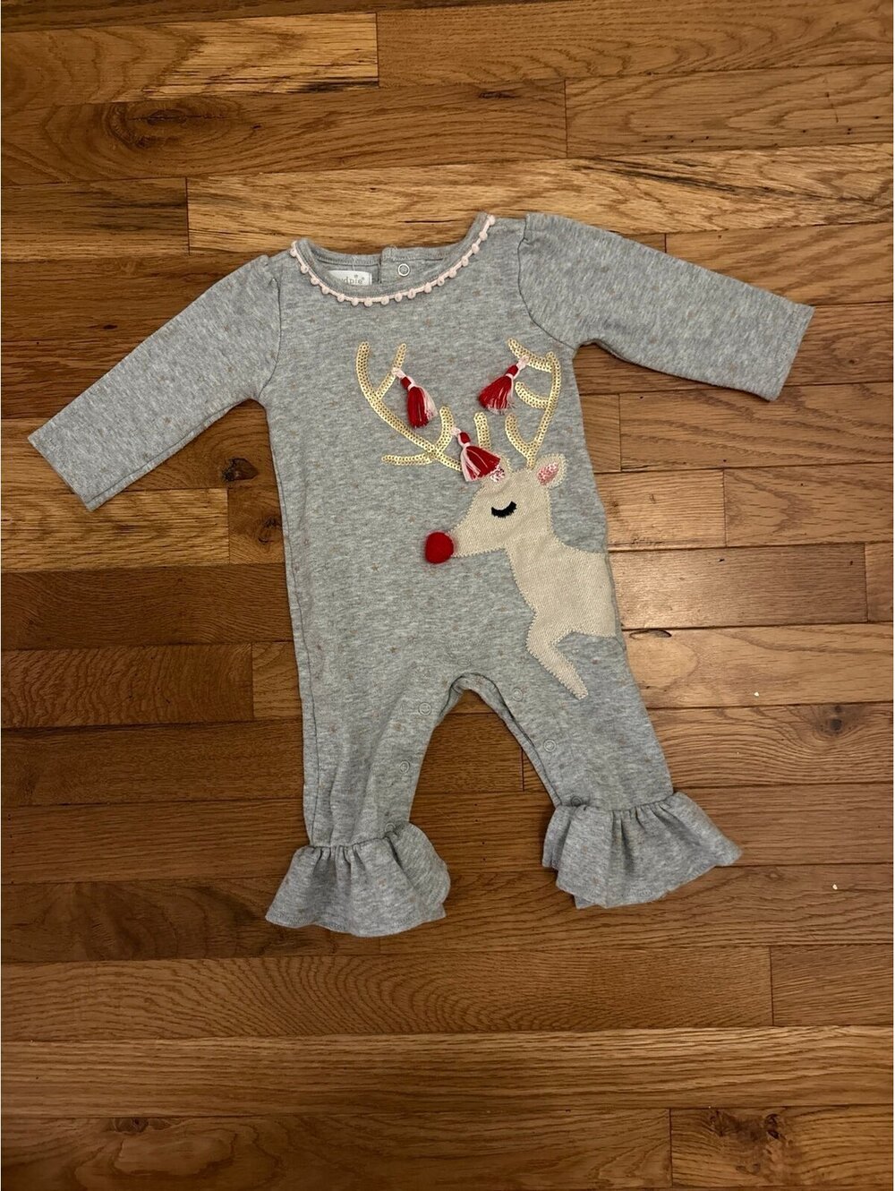 Mudpie baby girls romper 3-6m